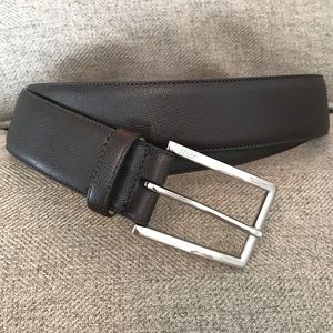 Dark brown Coach men’s belt